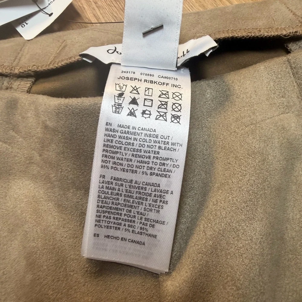 Joseph Ribkoff Hi Rise Scuba Crepe Java Brown Flare Trouser Pants NWT‎ Size 10